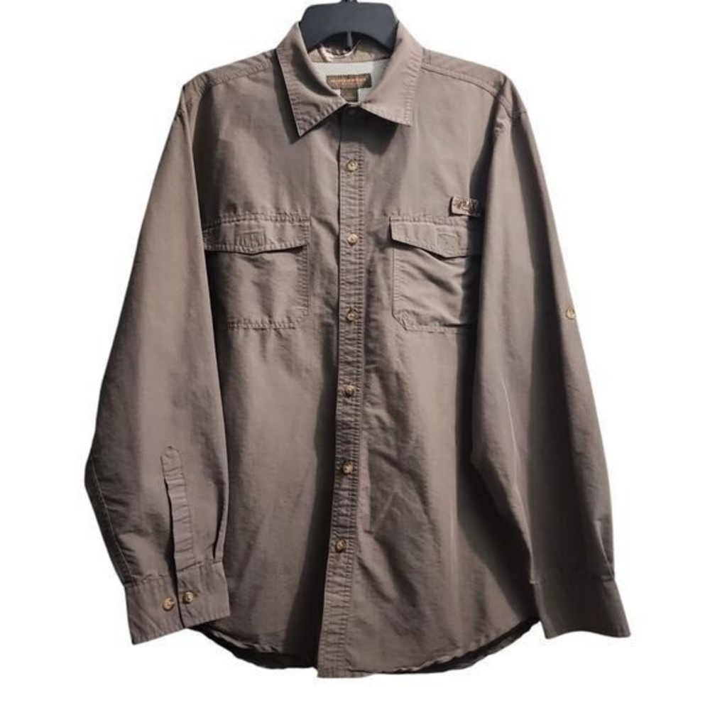 Northwest Territory Men's Outdoor Utility Button-Down Dual Chest Pockets‎ L/G